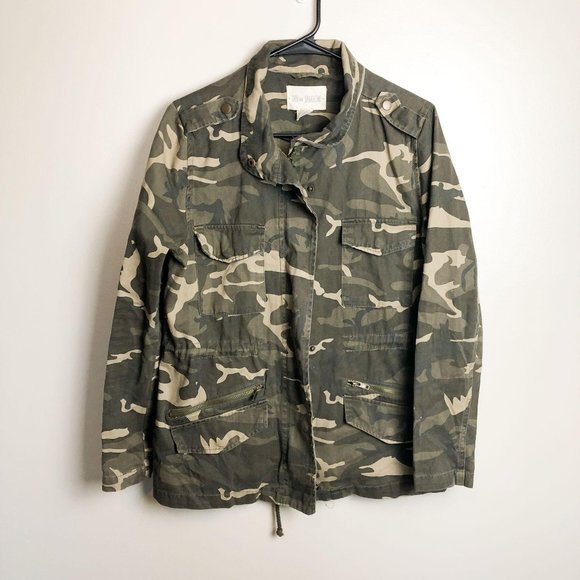 Sky & Sparrow Camo Anorak Utility Jacket - Picture 1 of 7